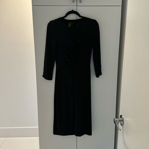 Black 3/4 sleeve BCBG dress